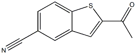 2-acetylbenzo[b]thiophene-5-carbonitrile Struktur