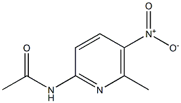 2-Acetamido-5-nitro-6-methylpyridine Struktur
