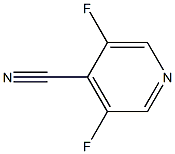 3,5-二氟-4-氰基吡啶 结构式