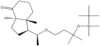 (1S,3aR,7aR)-1-((S)-1-(3-(tert-butyldimethylsilyloxy)-3-methylbutoxy)ethyl) -7a-methylhexahydro-1H-inden-4(2H)-one Struktur