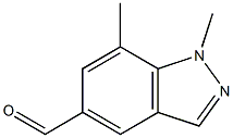 1,7-dimethyl-1H-indazole-5-carbaldehyde Struktur