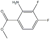 methyl 2-amino-3,4-difluorobenzoic acid 化学構造式