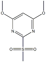 4,6-dimethoxy-2-methylsulfonylpyrimidine Struktur