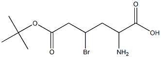 BOC-L-2-amino-4-bromopentanoic acid Structure