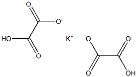 Potassium dihydrogen oxalate Struktur