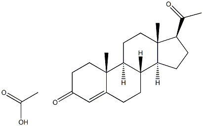 孕诺酮醋酸酯 结构式