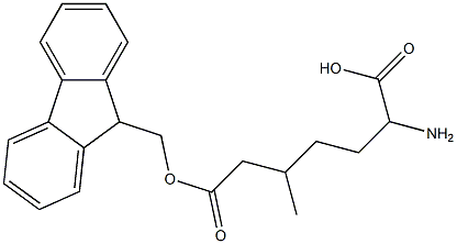 FMOC-L-2-amino-5-methylhexanoic acid Structure