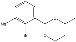 3-(Benzaldehyde diethylacetal)magnesium bromide solution 1 in THF Structure