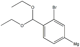 4-(Benzaldehyde diethylacetal)magnesium bromide solution 1 in THF Structure