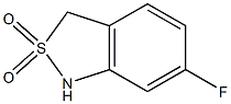 6-fluoro-1,3-dihydro-2,1-benzisothiazole 2,2-dioxide Struktur