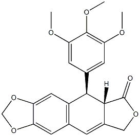 (5R,5aS)-5-(3,4,5-trimethox yphenyl)-5,
5a-dihydrofuro[3',4':6,7 ]naphtho [2,3-d]
[1,3]dioxol-6(8H)-one