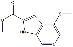 methyl 4-(methylthio)-1H-pyrrolo[2,3-c]pyridine-2-carboxylate|