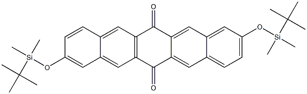 2,9-bis(tert-butyldimethylsilyloxy)pentacene-6,13-dione Structure