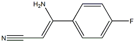 3-amino-3-(4-fluorophenyl)acrylonitrile Structure