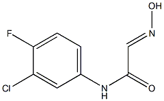 N-(3-chloro-4-fluorophenyl)-2-(hydroxyimino)acetamide Structure