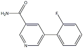 5-(2-fluorophenyl)pyridine-3-carboxamide Struktur