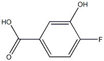3-羟基-4-氟苯甲酸,,结构式