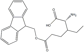 (R)-Fmoc-2-amino-3-ethyl-pentanoic acid Struktur