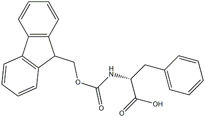 N-芴甲氧羰酰基-D-苯丙氨酸 结构式