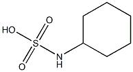 N-cyclohexylsulfamic acid Structure