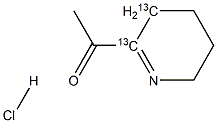 2-Acetyl-3,4,5,6-tetrahydropyridine-13C2 Hydrochloride