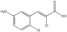 3-(5-Amino-2-chlorophenyl)-2-chloro-2-propenoic acid Struktur