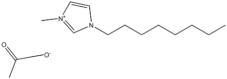 1-辛基-3-甲基咪唑醋酸盐, , 结构式