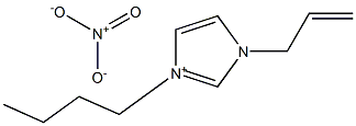 1-烯丙基-3-丁基咪唑硝酸盐, , 结构式