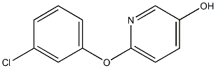 6-(3-chlorophenoxy)pyridin-3-ol 化学構造式