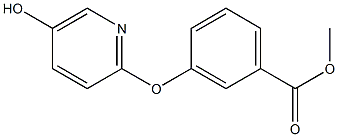 Methyl 3-(5-hydroxypyridin-2-yloxy)benzoate 化学構造式