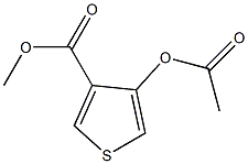 4-Acetoxy-thiophene-3-carboxylic acid methyl ester Struktur