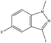 5-Fluoro-3-iodo-1-methyl-1H-indazole Struktur