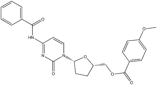 5'-O-Anisoyl-N4-benzoyl-2',3'-dideoxycytidine Structure