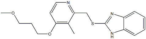2-(((4-(3-methoxypropoxy)-3-methylpyridin-2-yl)methyl)thio)-1H-benzo[d]imidazole Structure