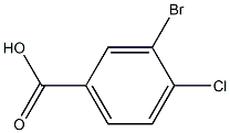 4-氯-3-溴苯甲酸, , 结构式