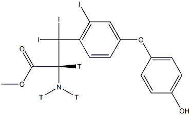 三碘甲状腺原氨酸(T3)甲酯 结构式