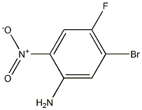 2-硝基-4-氟-5-溴苯胺 结构式