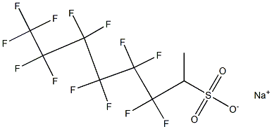 Sodium perfluorohexylethyl sulfonate Struktur