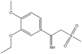 1-(3-乙氧基-4-甲氧基苯基)-2-(甲磺酰基)乙-1-亚胺 结构式