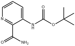 tert-butyl 2-carbamoylpyridin-3-ylcarbamate Structure