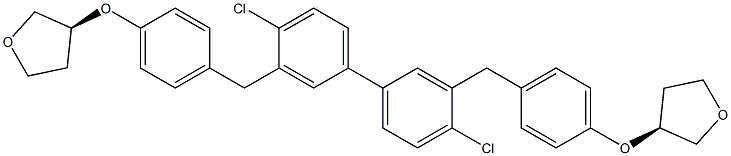 (3S,3'S)-3,3'-((((4,4'-dichloro-[1,1'-biphenyl]-3,3'-diyl)bis (methylene))bis(4,1-phenylene))bis(oxy))bis(tetrahydrofuran)