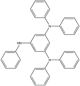 N1,N1,N3,N3,N5-pentaphenylbenzene-1,3,5-triamine Structure