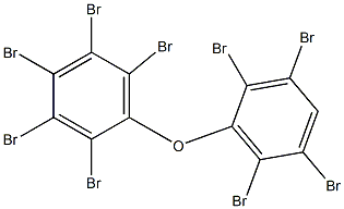 2,2`,3,3`,4,5,5`6,6`-九溴联苯醚 结构式