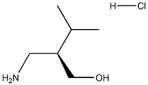 (R)-2-(aminomethyl)-3-methylbutan-1-olhydrochloride,,结构式