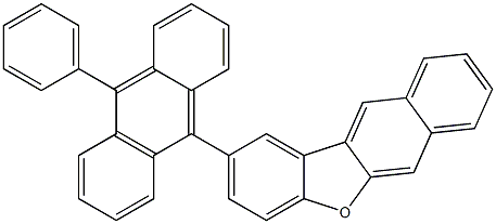2-(10-Phenyl-anthracen-9-yl)-benzo[b]naphtho[2,3-d]furan Structure