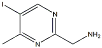(5-Iodo-4-methyl-pyrimidin-2-yl)-methyl-amine Struktur