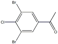 1-(3,5-Dibromo-4-chloro-phenyl)-ethanone Struktur