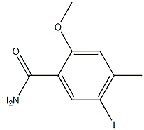 5-Iodo-2-methoxy-4-methyl-benzamide Structure