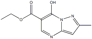 7-Hydroxy-2-methyl-pyrazolo[1,5-a]pyrimidine-6-carboxylic acid ethyl ester 结构式