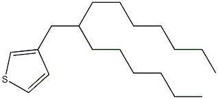 3-(2-己基壬基)噻吩 结构式
